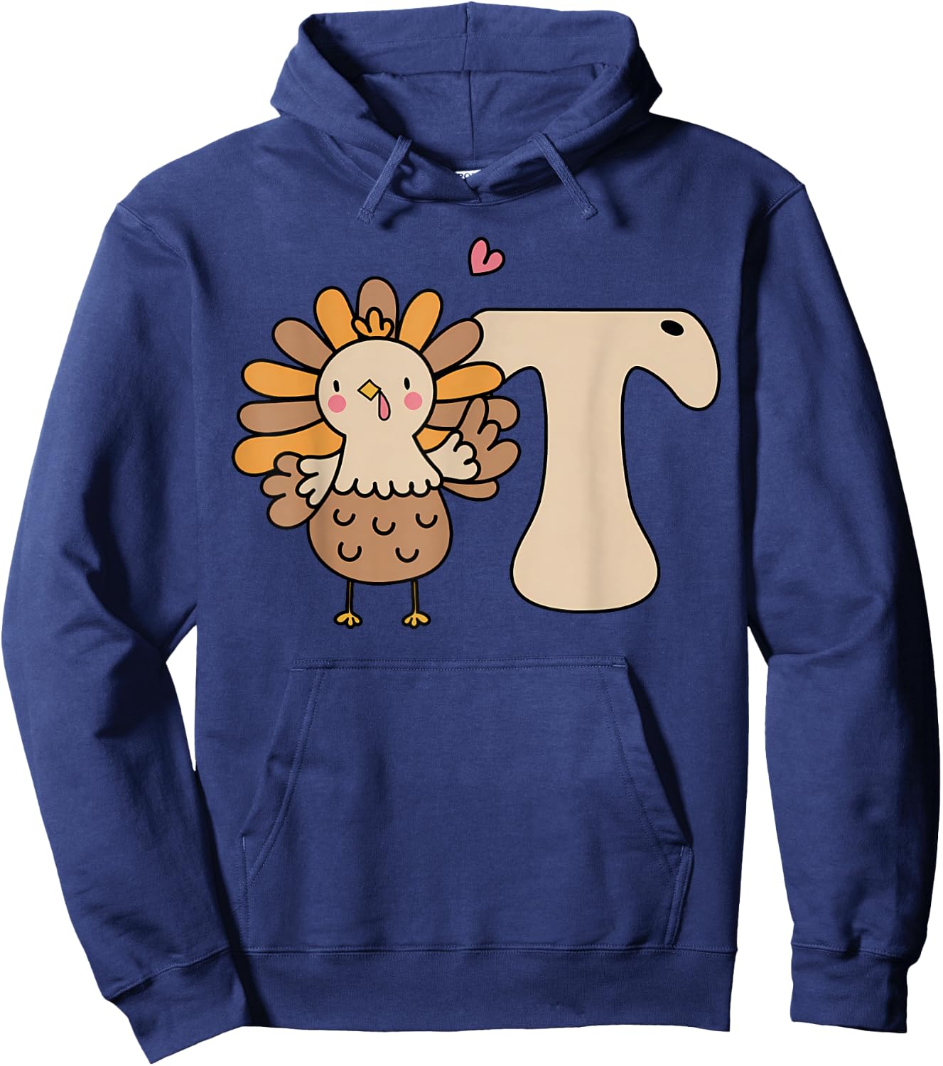 Thankful Occupational Therapist Thanksgiving OT Turkey Hoodie - Hoodie | Navy
