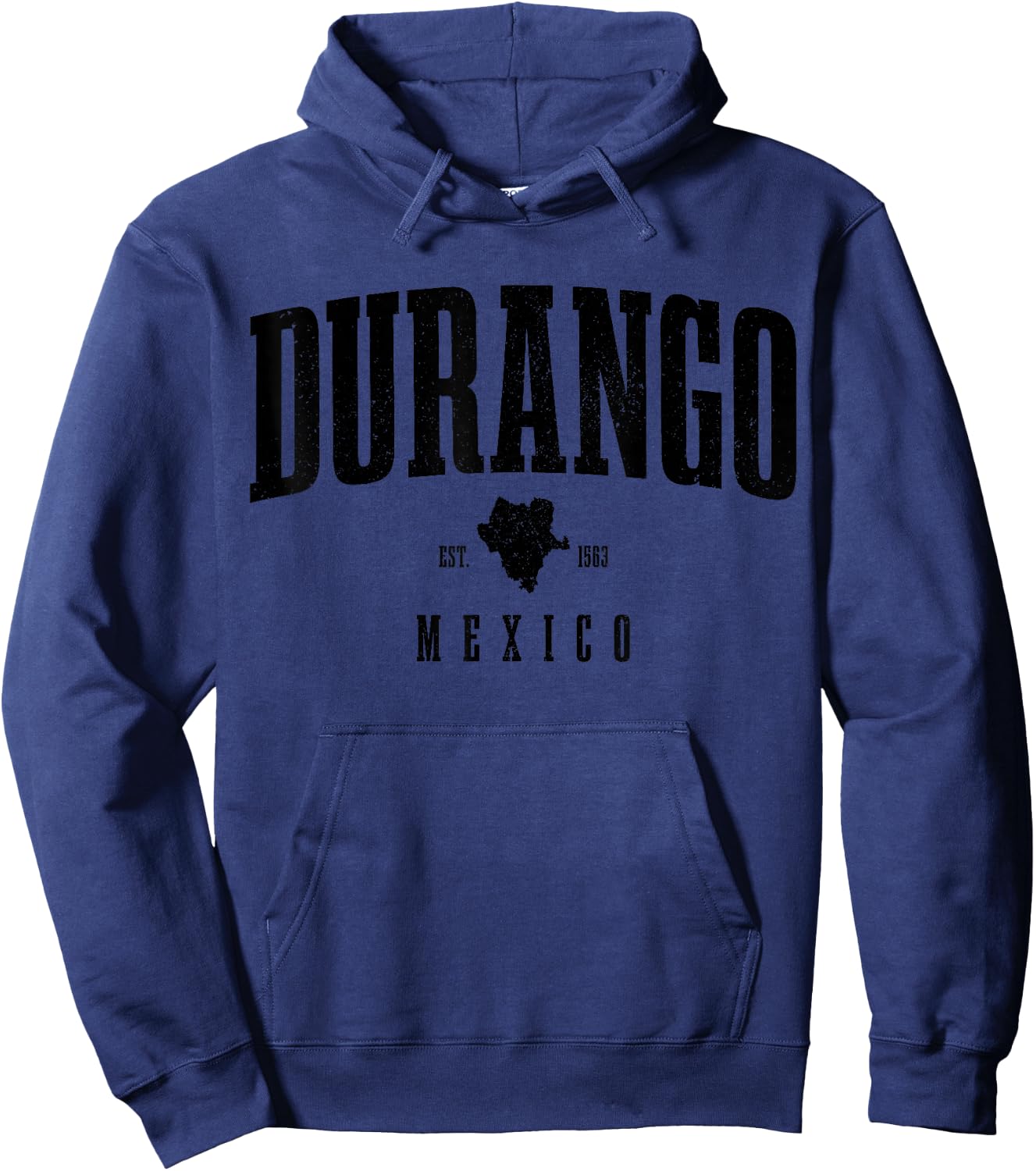 Durango Est. 1563 Vintage Mexico Hoodie - Hoodie | Navy