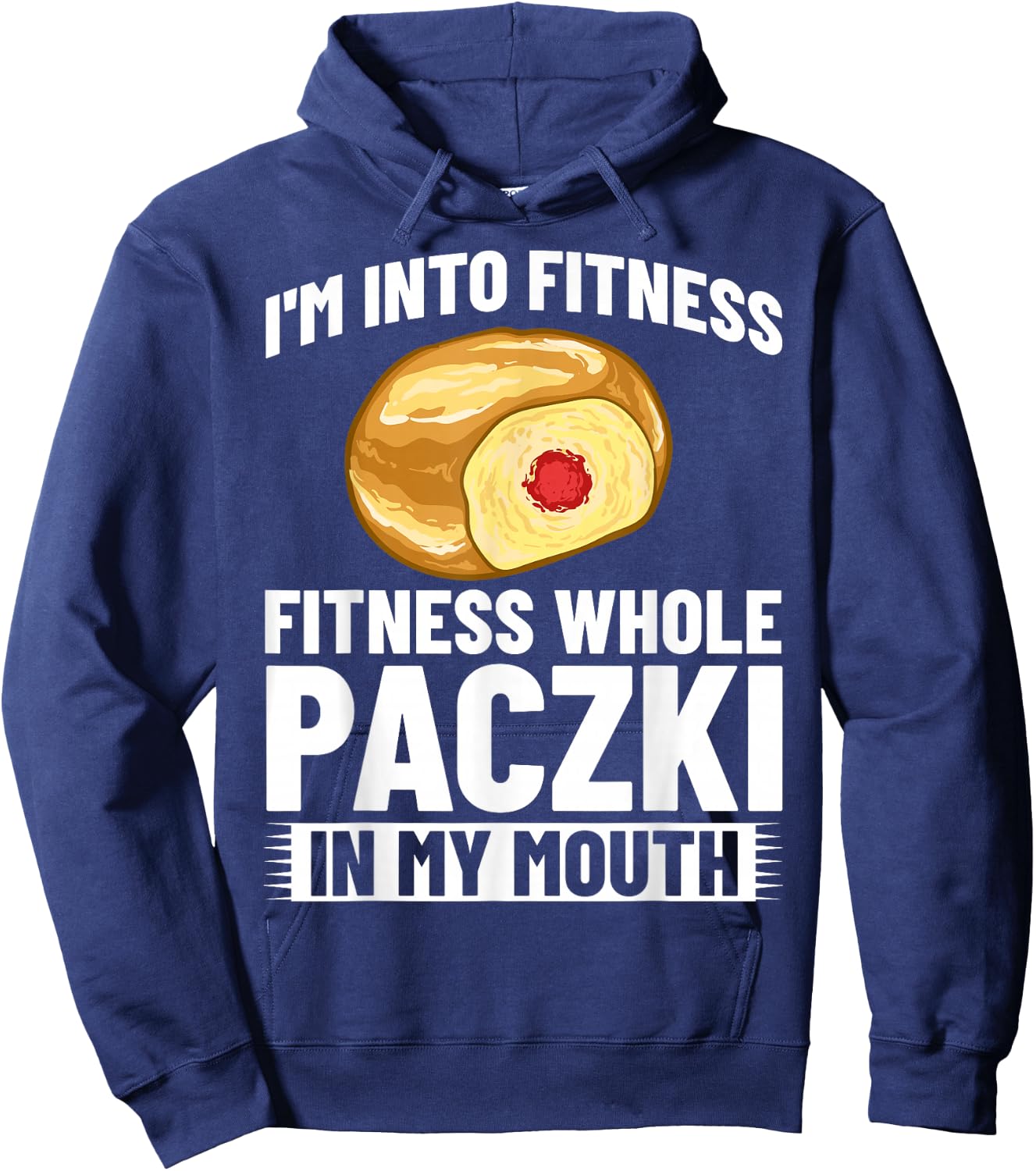 Paczki Polish Donut Poland Dessert Hoodie - Hoodie | Navy