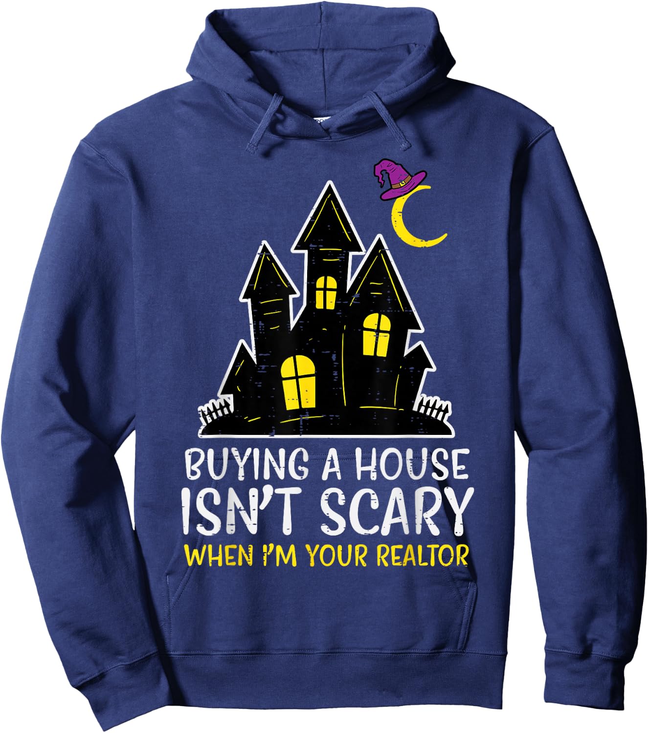 Halloween Realtor Buying House Isnt Scary Costume Women Men Hoodie - Hoodie | Navy