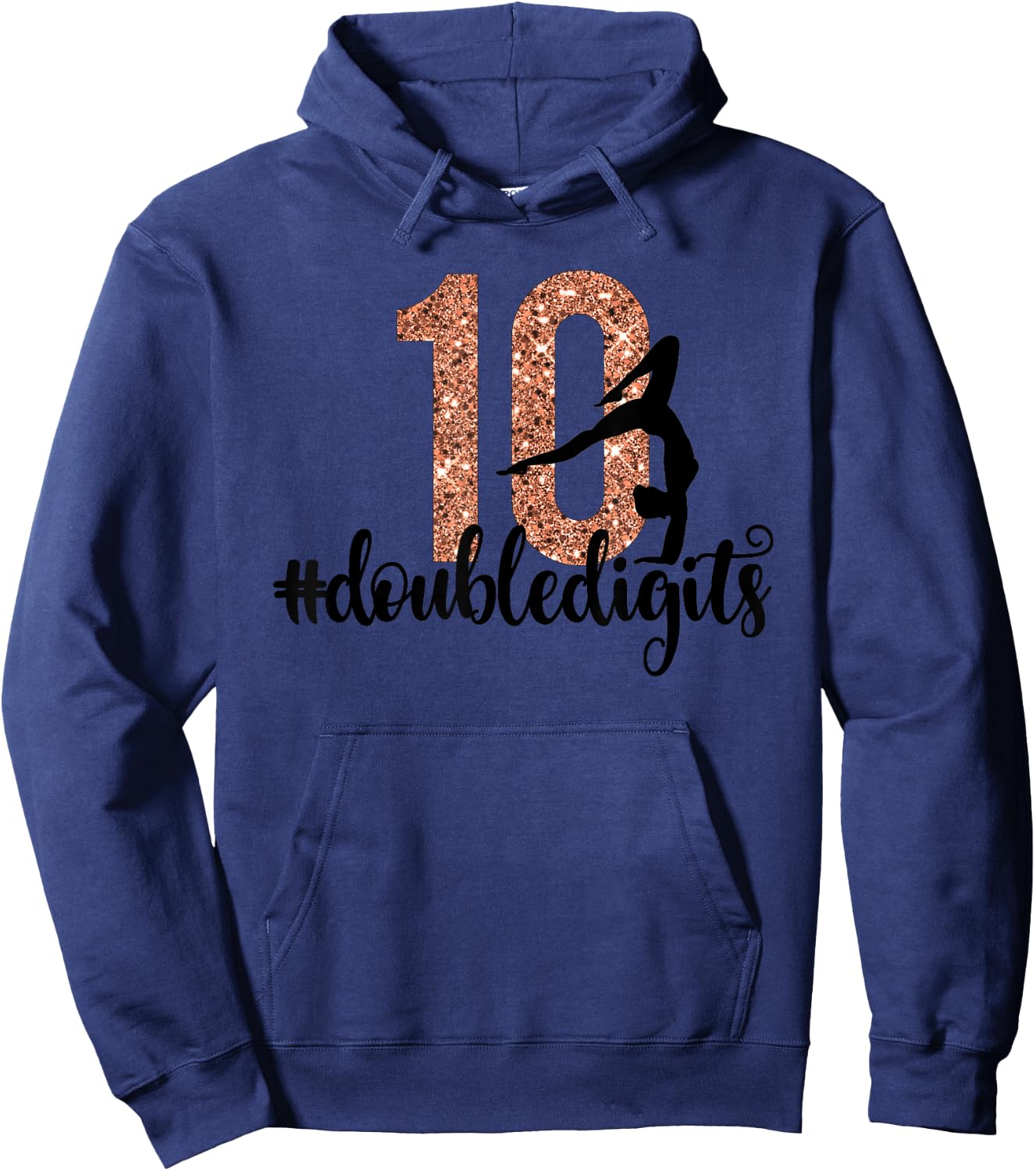 10th Birthday Gift Double Digit Girl Ten 10 Hoodie - Hoodie | Navy