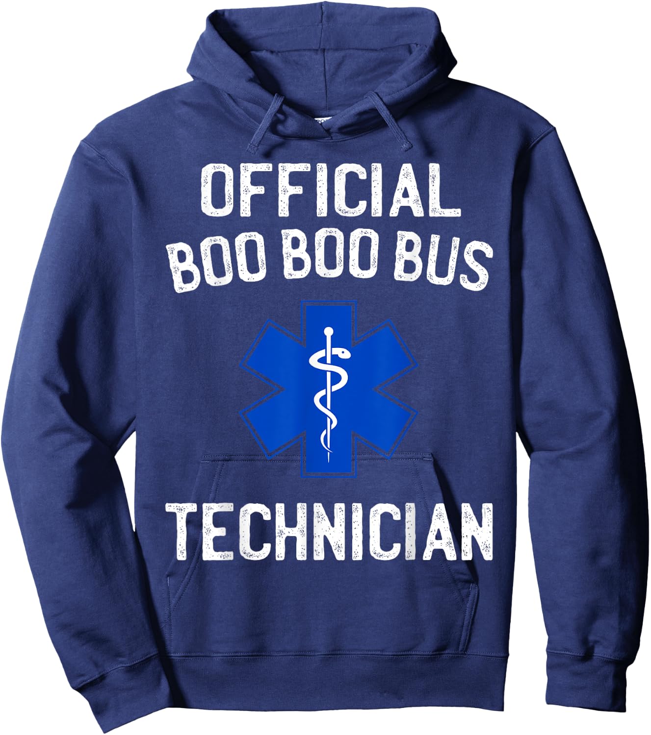 Official Boo Boo Bus Technician Funny EMT AMR EMS Paramedic Hoodie - Hoodie | Navy
