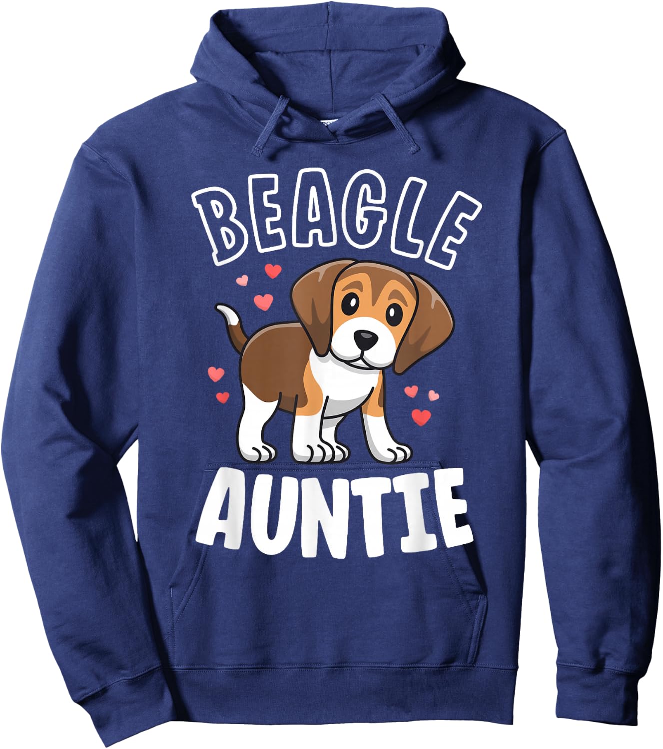 Beagle Aunt Gift Dog Love My Beagle Auntie Shirt Women Hoodie - Hoodie | Navy