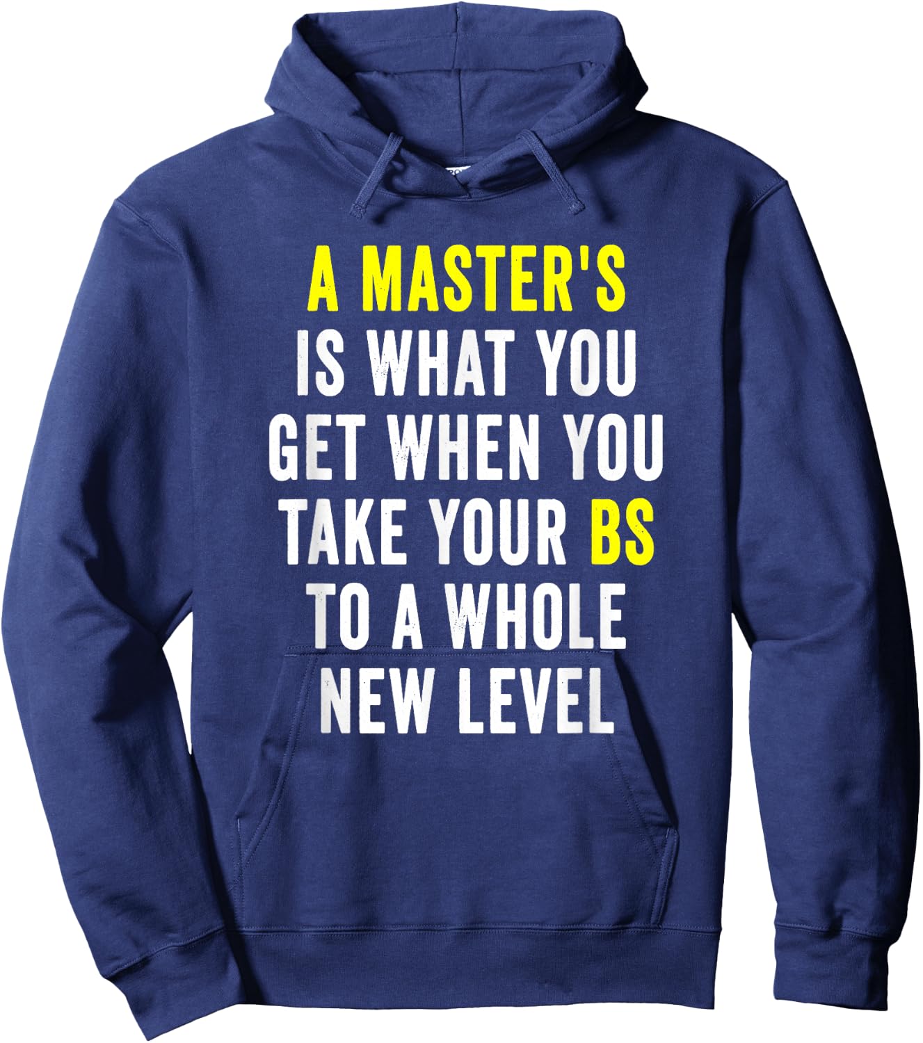Masters Degree Graduation Funny Humor Quotes Gifts Students Small Hoodie - Hoodie | Navy