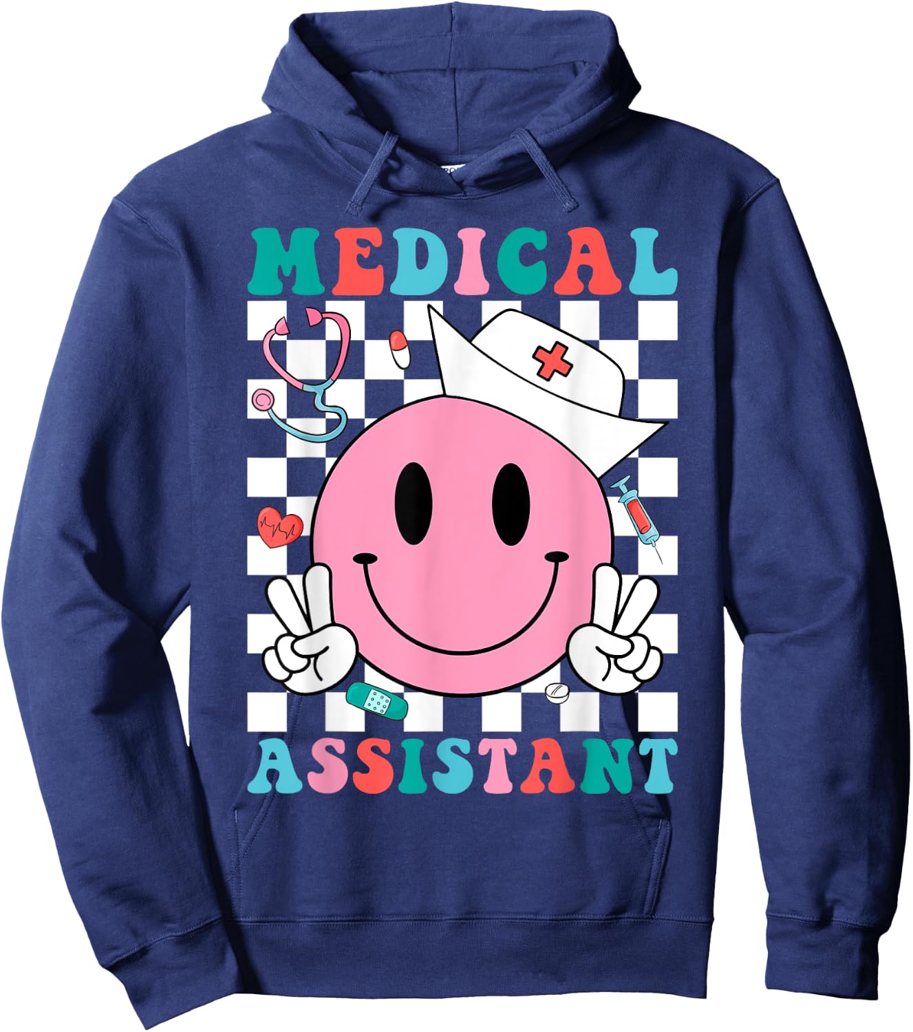 Funny Medical Assistant MA CMA Nursing Doctor Assistant Hoodie - Hoodie | Navy