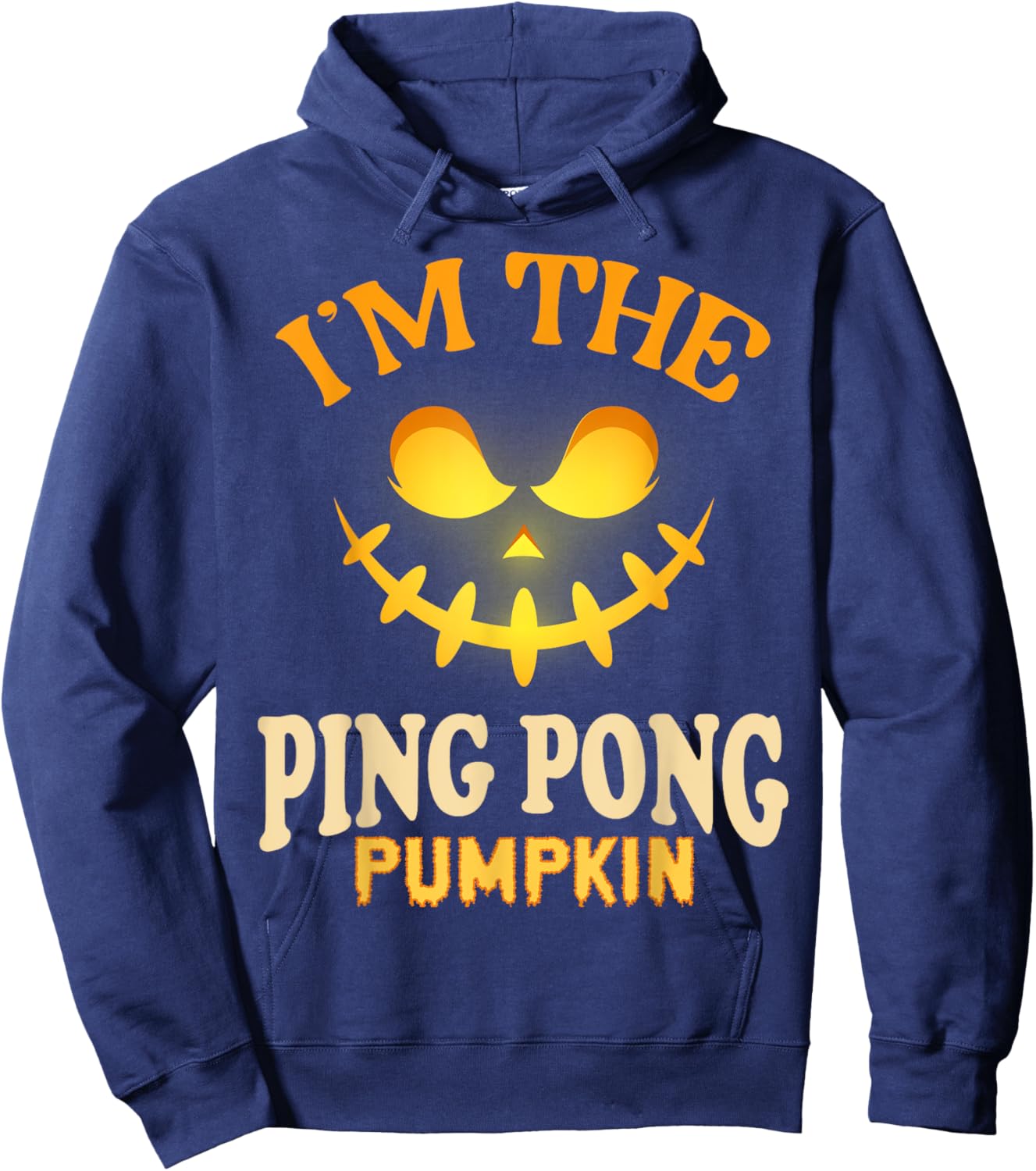 Ping Pong Halloween Pumpkin Matching Costume Hoodie - Hoodie | Navy