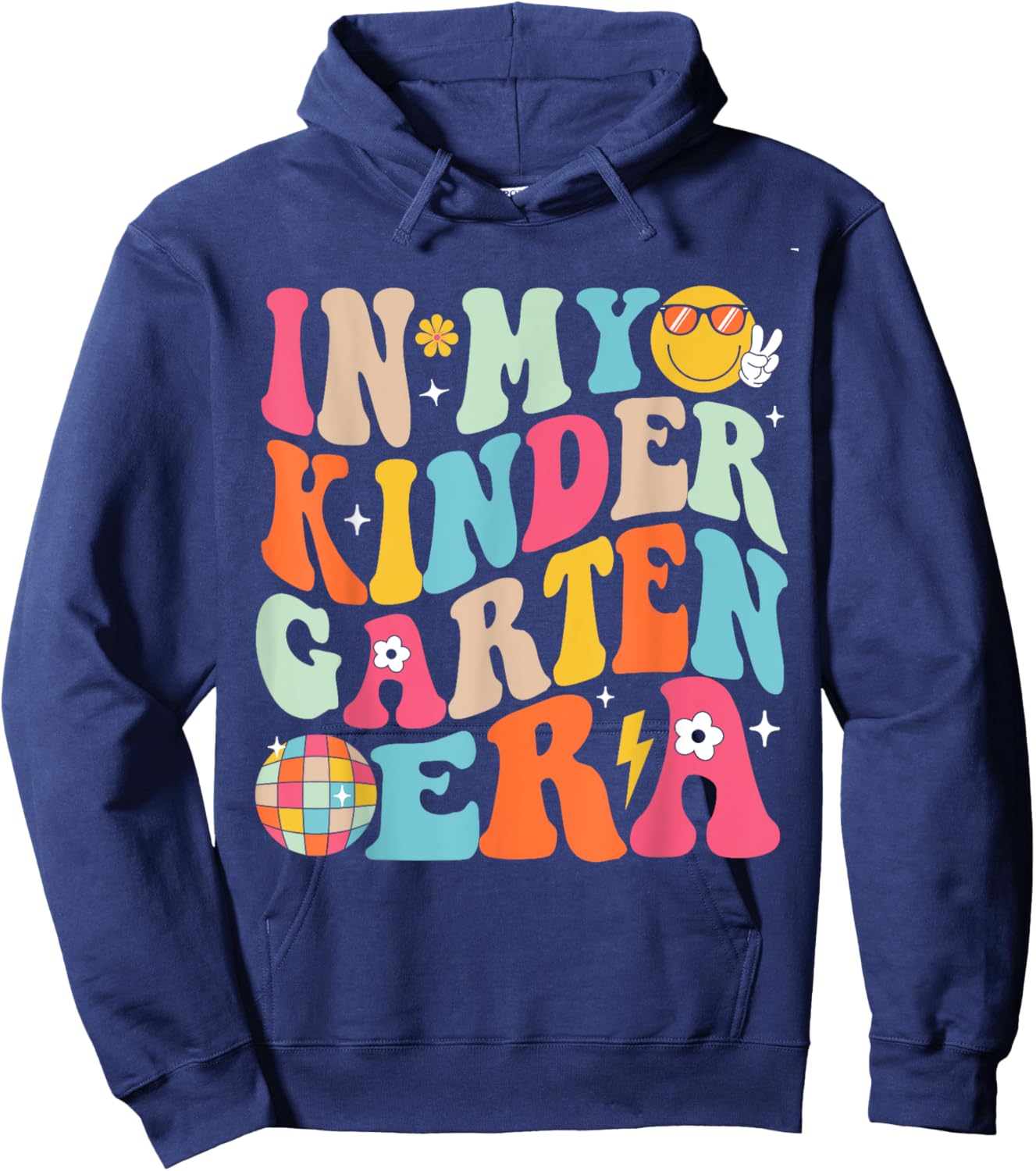 In My Kindergarten Era Boys Girls Back To School Kinder Hoodie - Hoodie | Navy
