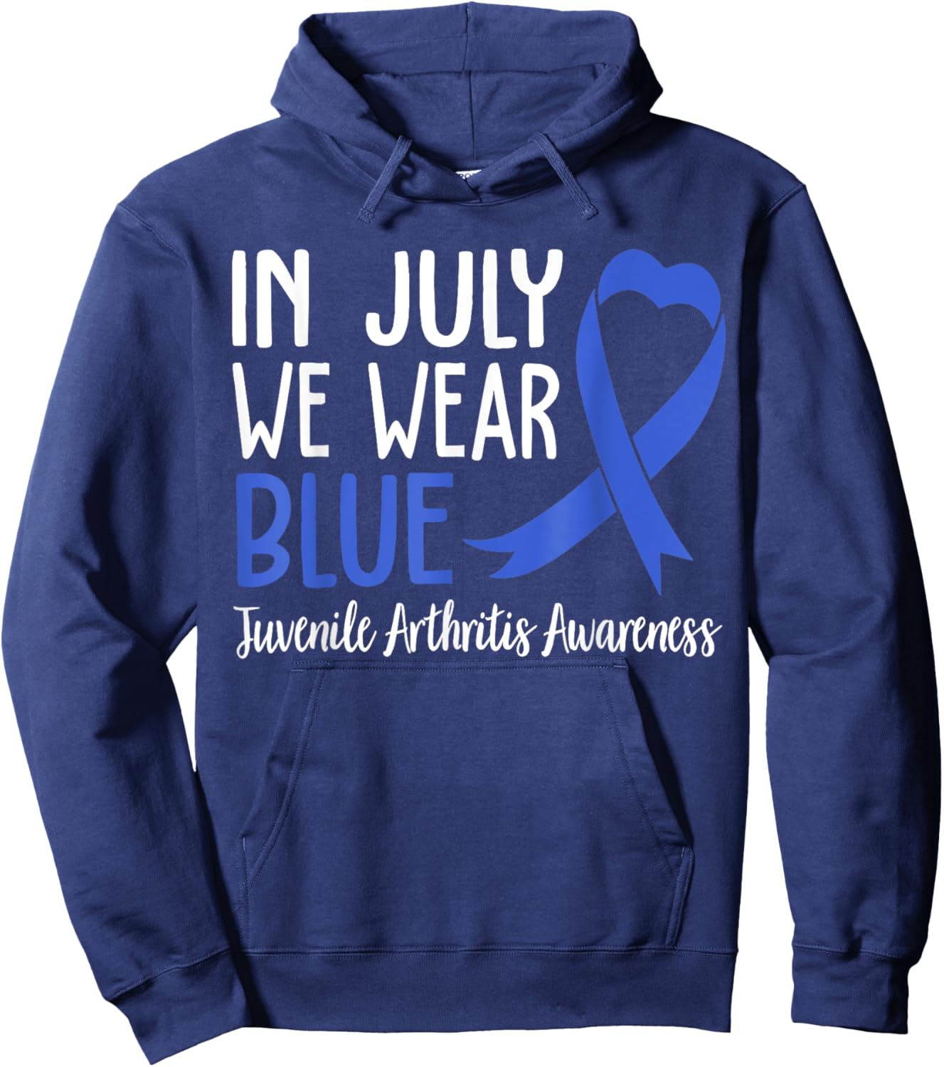 I Wear Blue Juvenile Arthritis Awareness Hoodie - Hoodie | Navy
