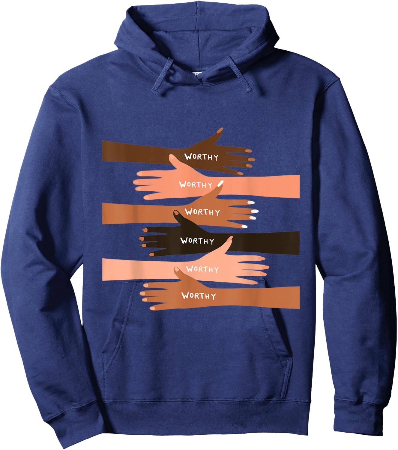 You Are Worthy Hoodie - Hoodie | Navy