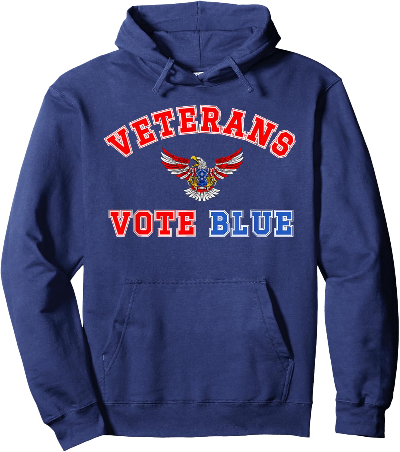 Veterans Vote Blue, Military Democrat, Dem Vet, Vote Blue Hoodie - Hoodie | Navy