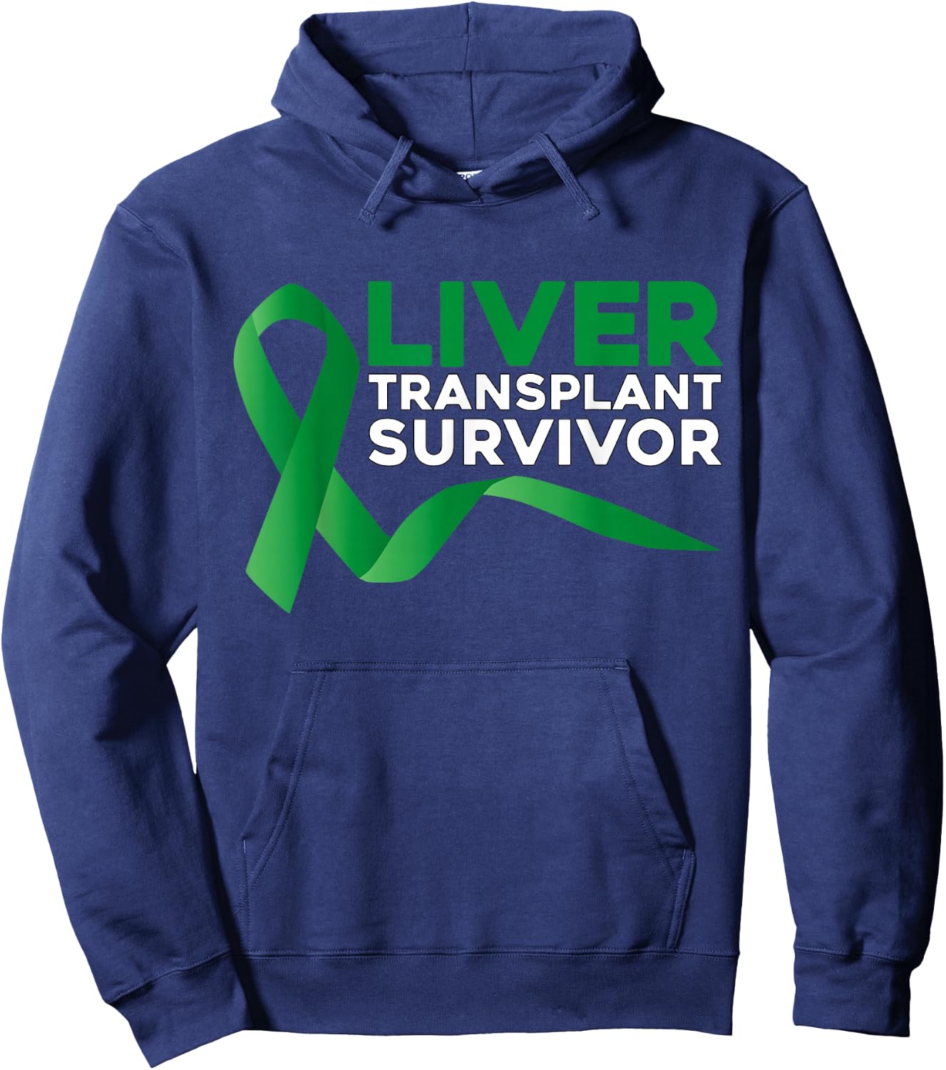 Transplant Survivor T Shirt Liver Recipient in Recovery Hoodie - Hoodie | Navy