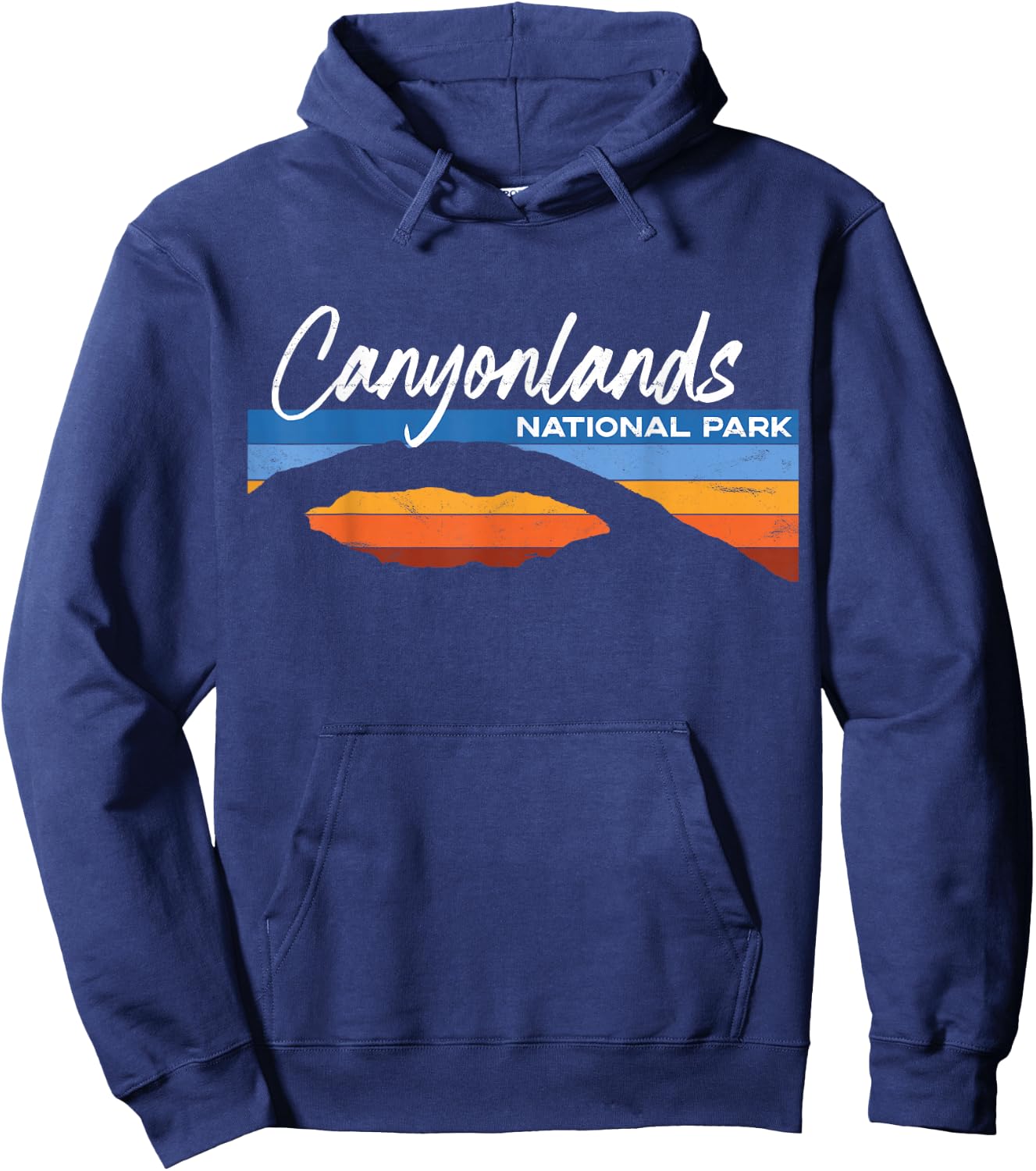 Canyonlands National Park Moab Utah Vacation Retro UT Hoodie - Hoodie | Navy