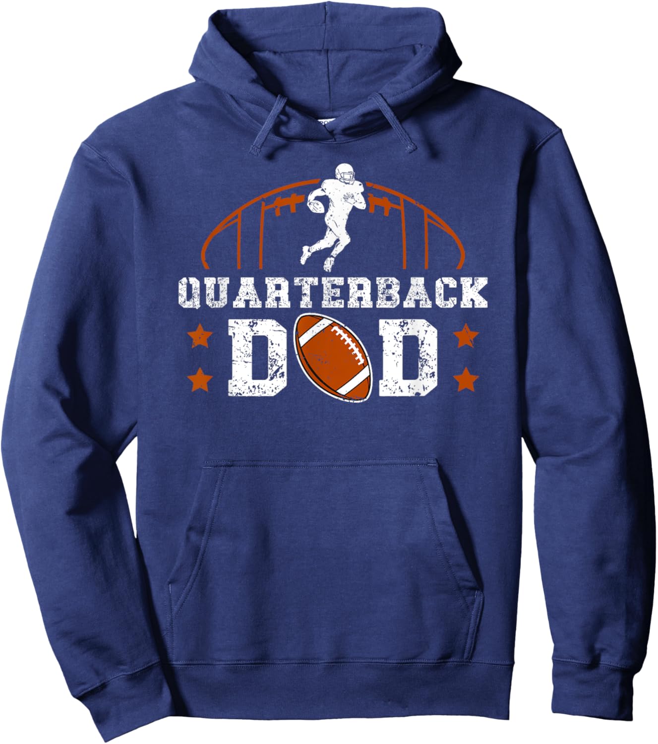 Quarterback Dad Of A Football Quarterback Father Hoodie - Hoodie | Navy