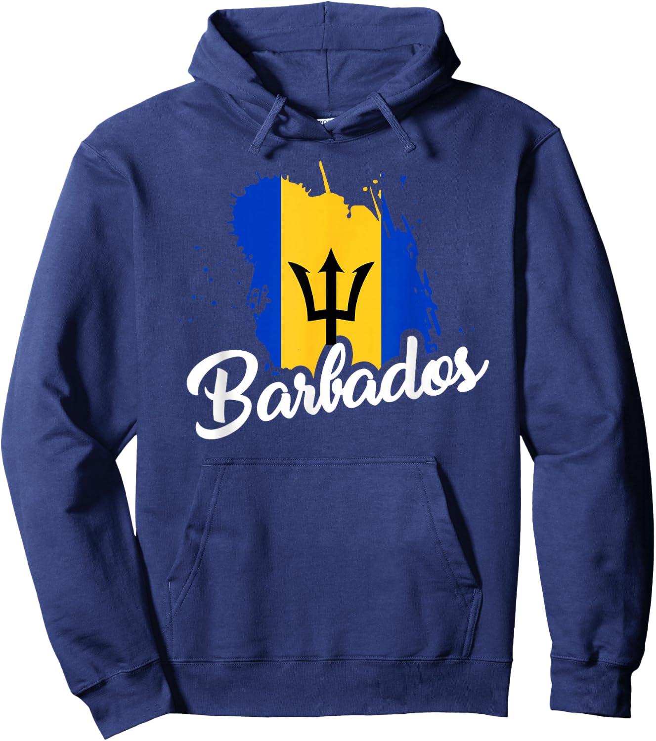 Barbados Flag T Shirt Bajan Proud Roots Love Heritage Cute Hoodie - Hoodie | Navy