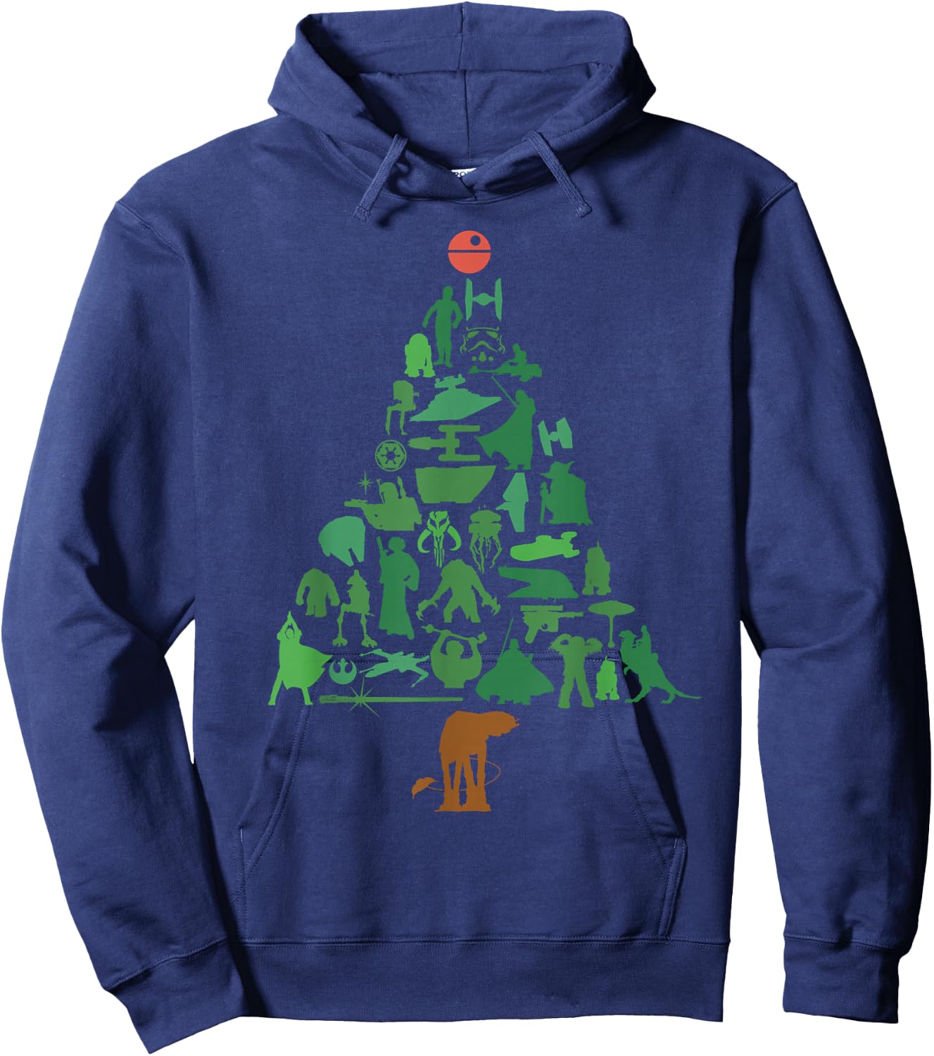 Star Wars Holiday Christmas Tree Hoodie - Hoodie | Navy