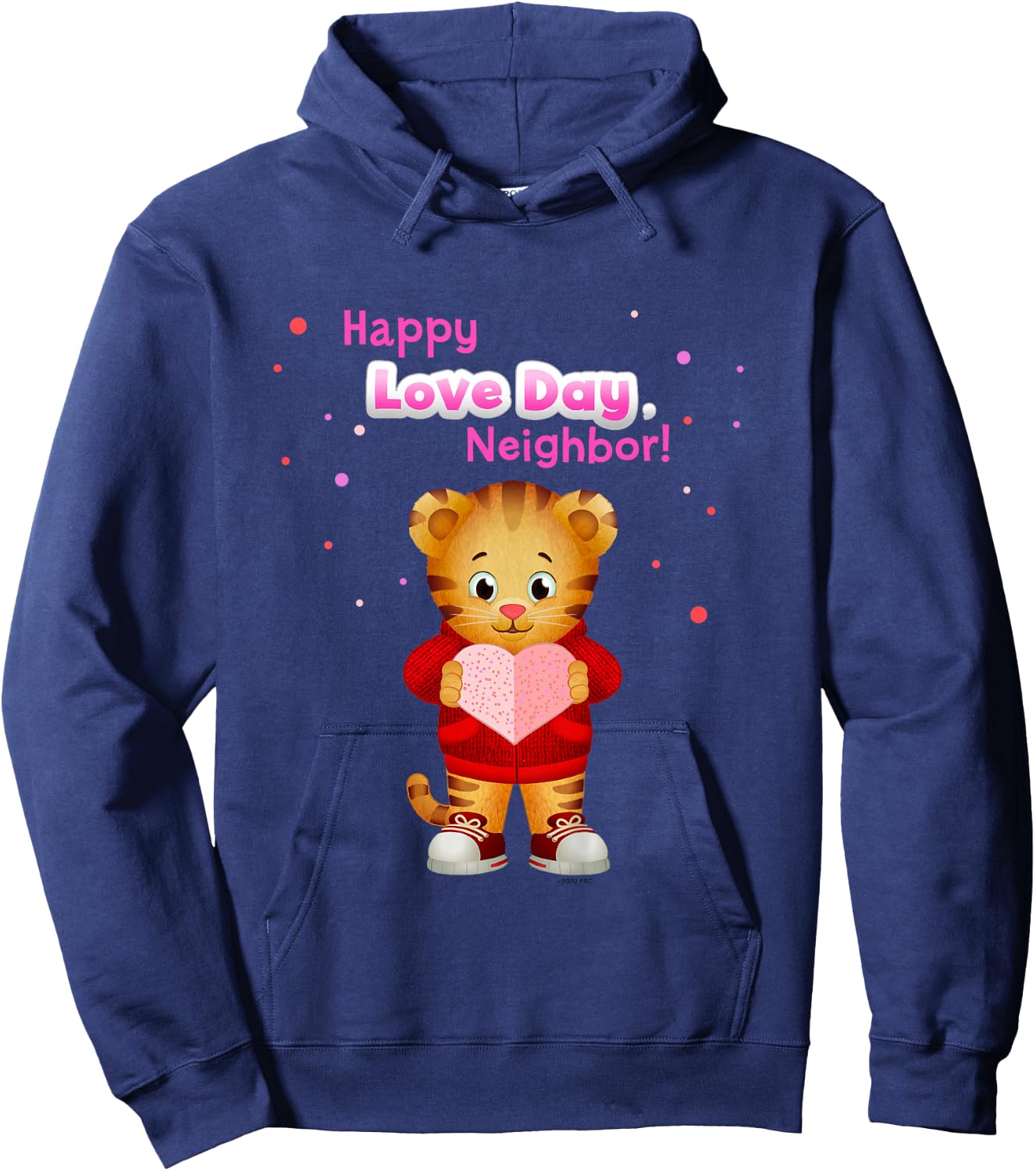 Happy Love Day, Daniel Tiger! (Pink) Hoodie - Hoodie | Navy