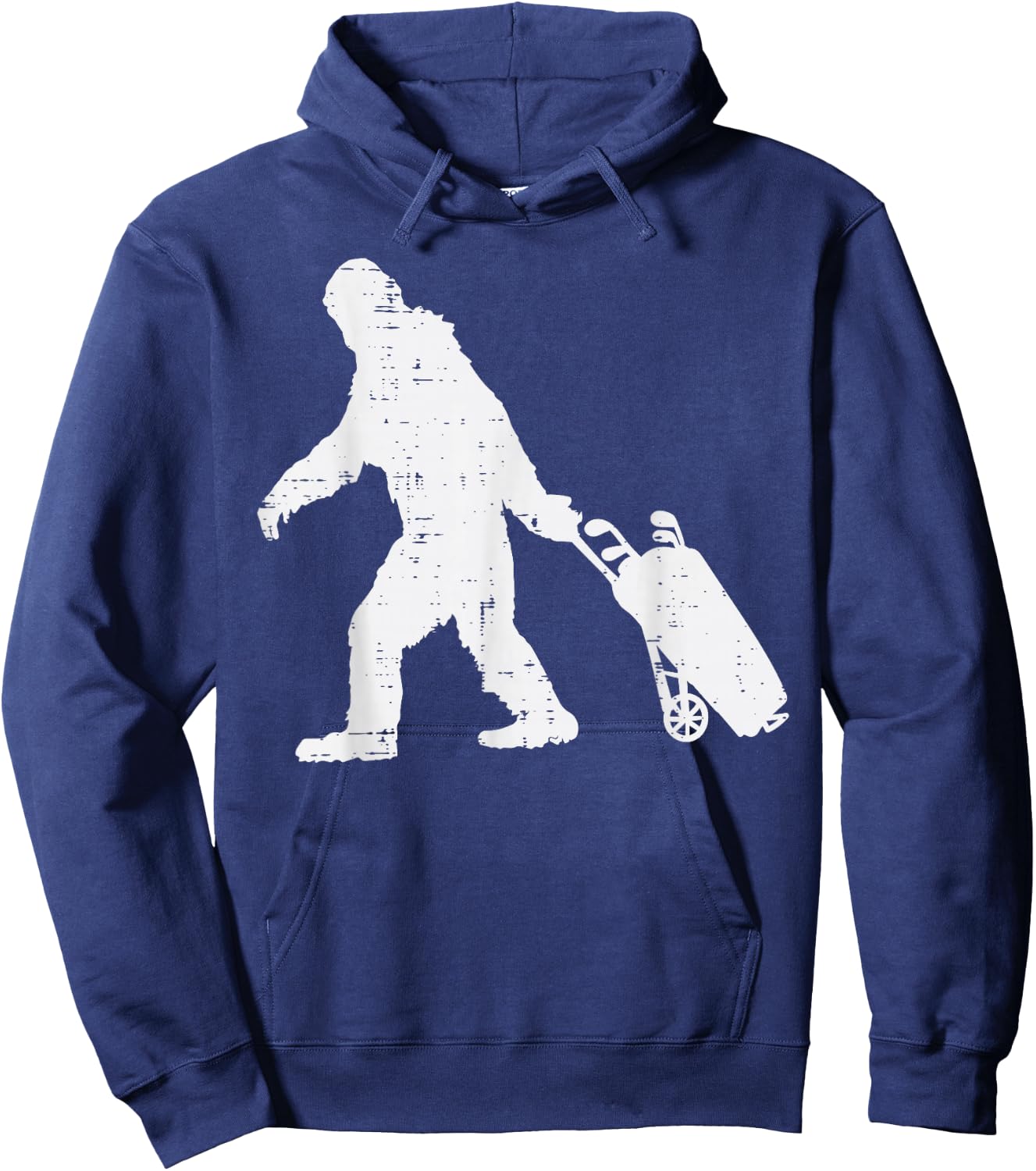 Bigfoot Sasquatch Golf Clubs Funny Golfing Golfer Men Women Hoodie - Hoodie | Navy