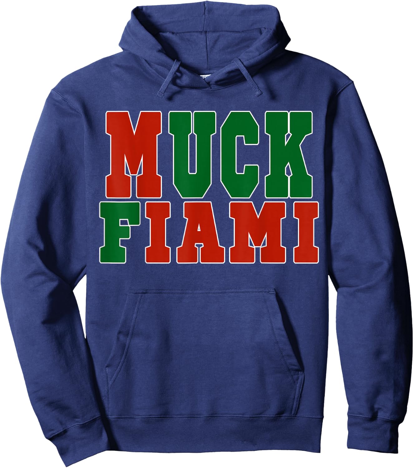 Muck Fiami Funny Miami Hater Hoodie - Hoodie | Navy