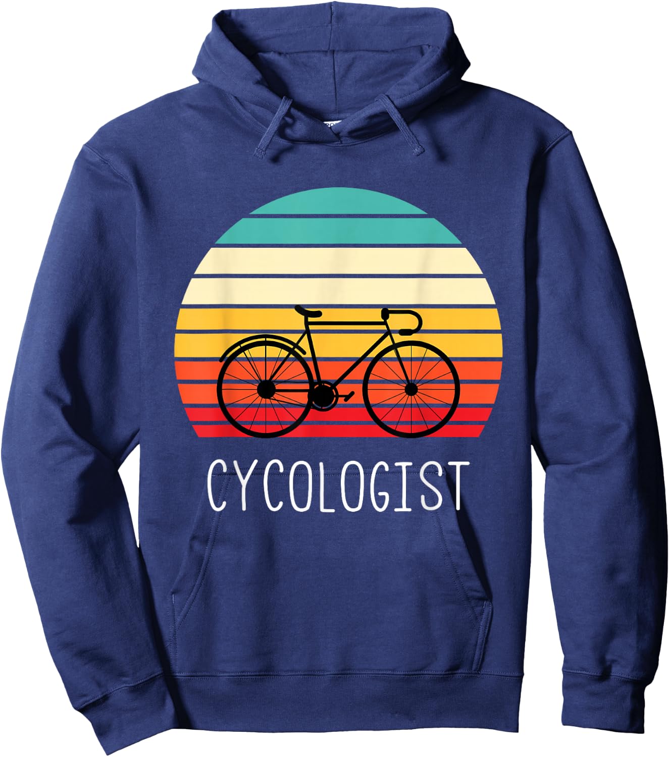 Cycologist - Funny Vintage Cycling & Cyclist Gift Hoodie - Hoodie | Navy