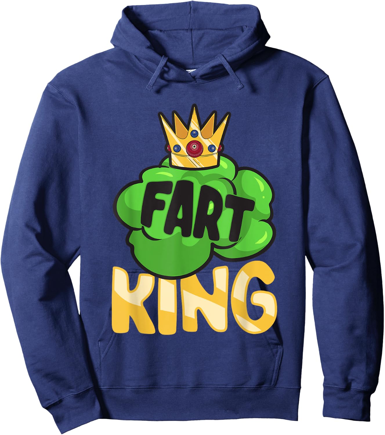 Fart King Farter Farting Hoodie - Hoodie | Navy