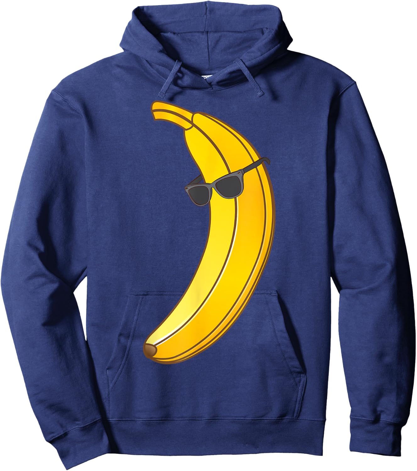 Cool Banana Wearing Sunglasses | Funny Fruit Eyewear Gift Hoodie - Hoodie | Navy