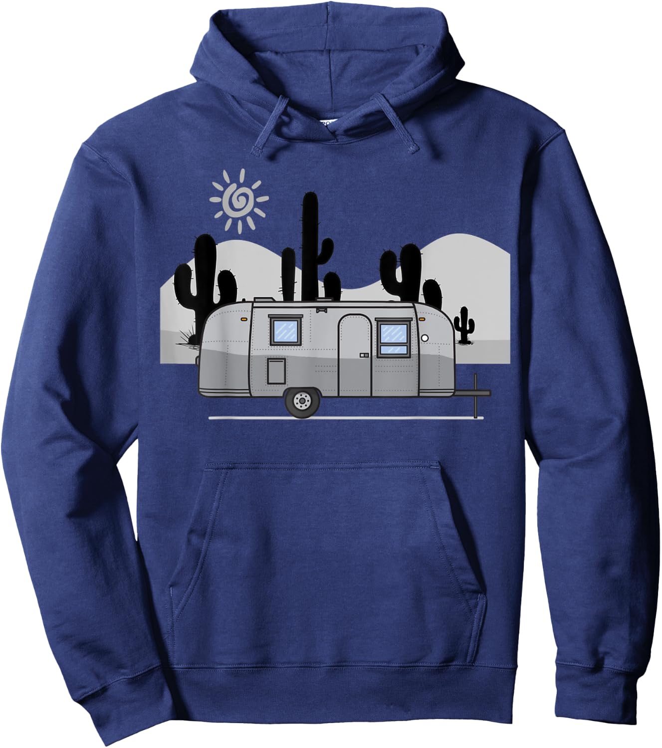 The perfect retro Airstream camping trailer . Hoodie - Hoodie | Navy