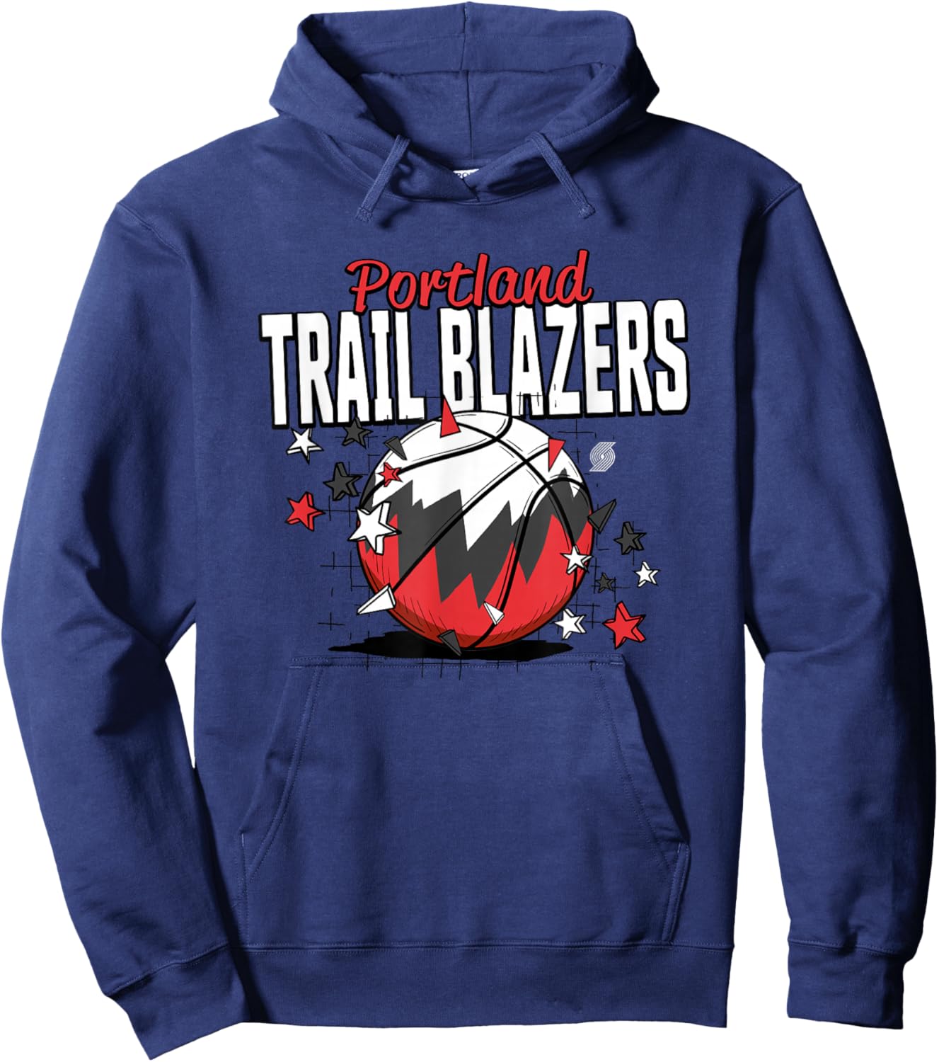 NBA Portland Trail Blazers Basketball Doodle Stars Hoodie - Hoodie | Navy