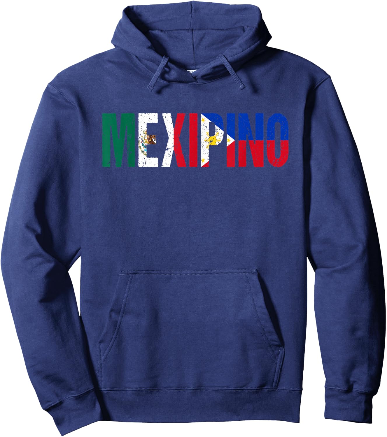 Mexipino Mexico Philippines Flag Ancestery Filipino Mexican Hoodie - Hoodie | Navy