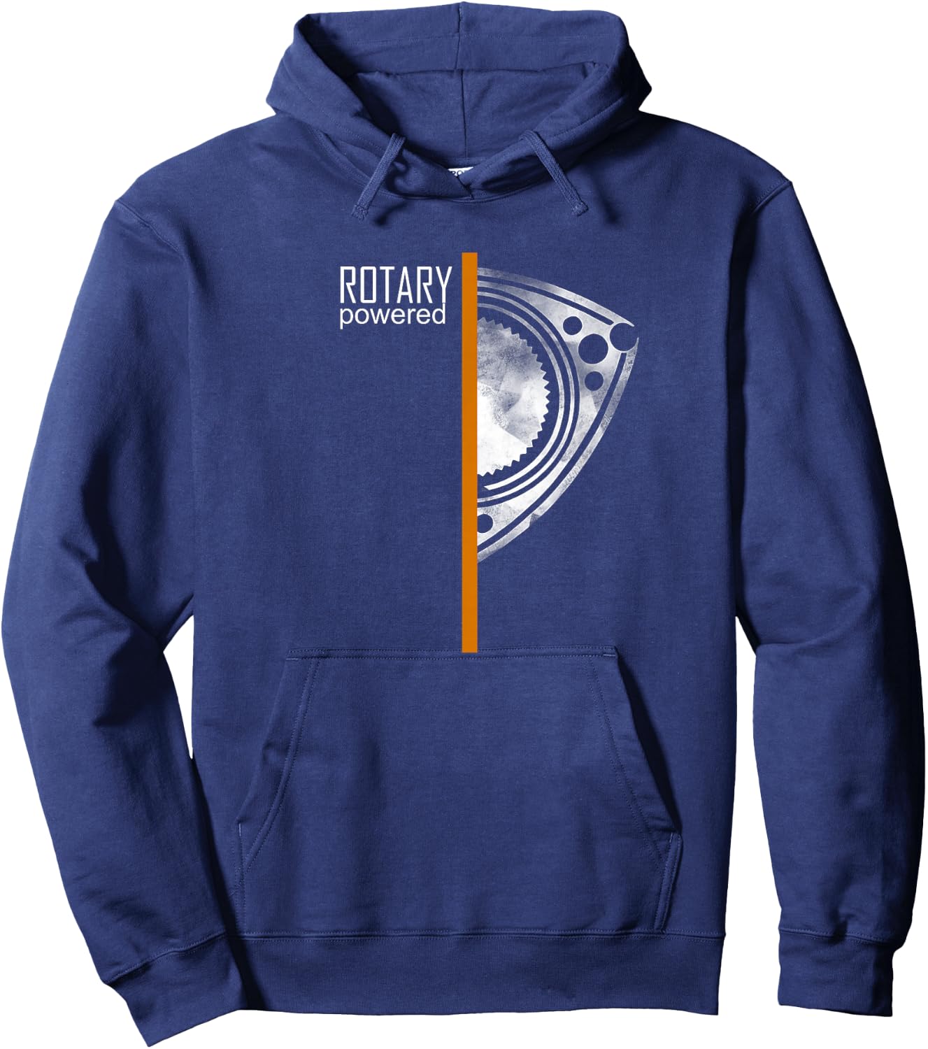 RX 8 RX 7 Orange Stripe Hoodie - Hoodie | Navy