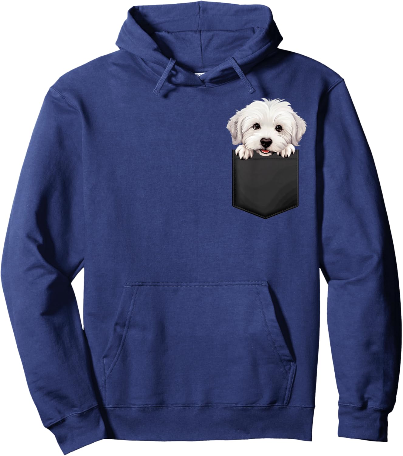 Coton De Tulear Puppy Dog In Pocket Cute Pet Lover Men Women Kids Hoodie - Hoodie | Navy