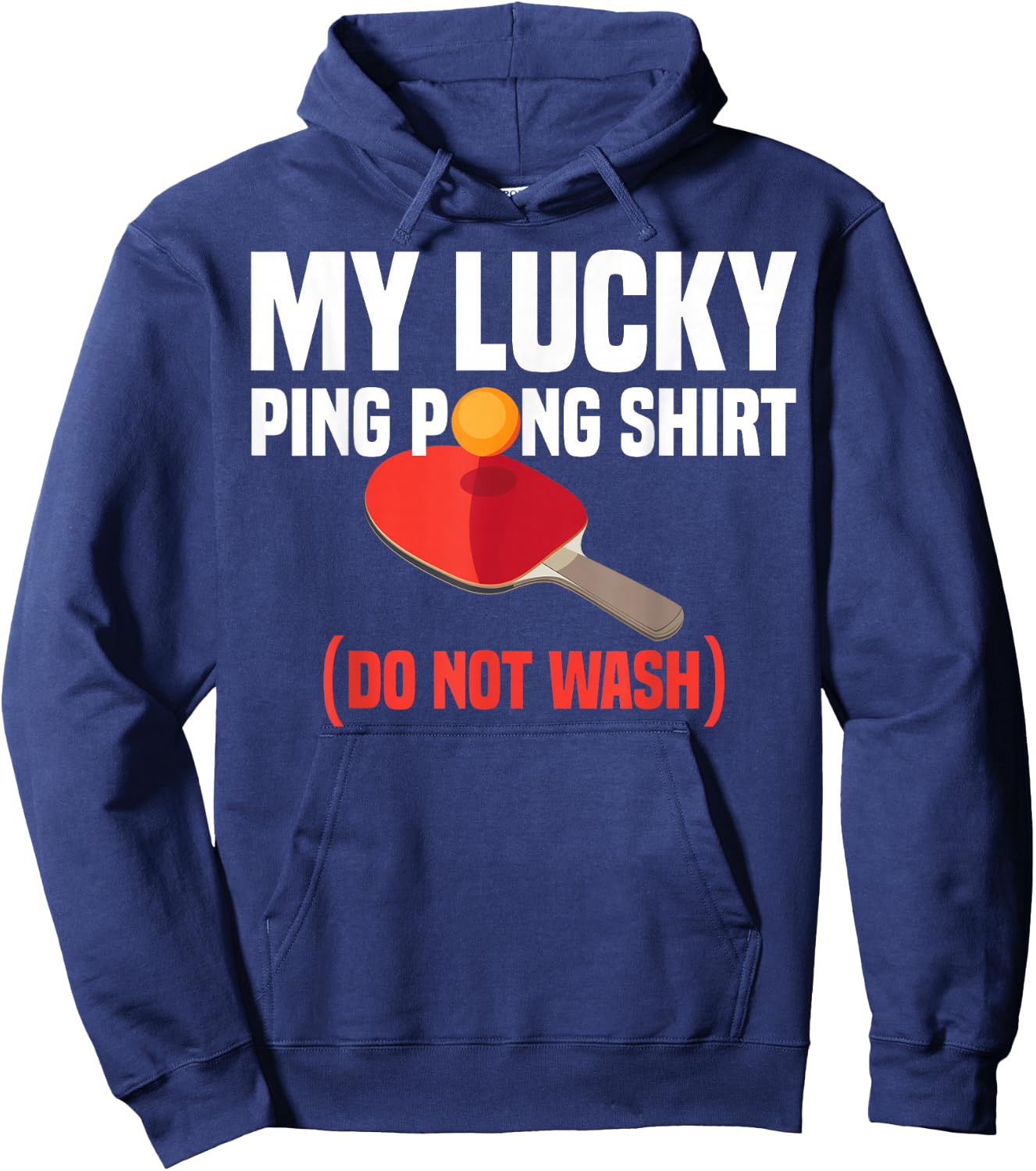 Funny Lucky Ping Pong Gift Table Tennis Player Men Women Hoodie - Hoodie | Navy