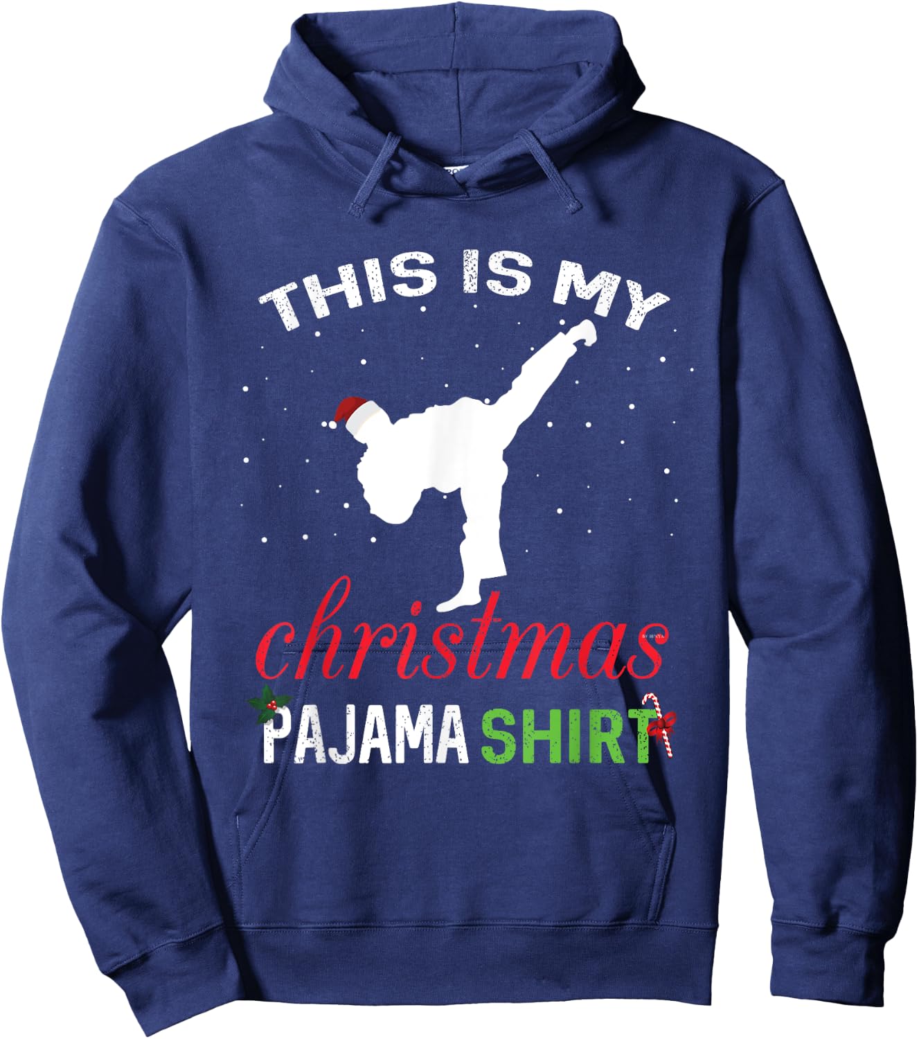 This is My Christmas Pajama Karate Gift Martial Art Hoodie - Hoodie | Navy