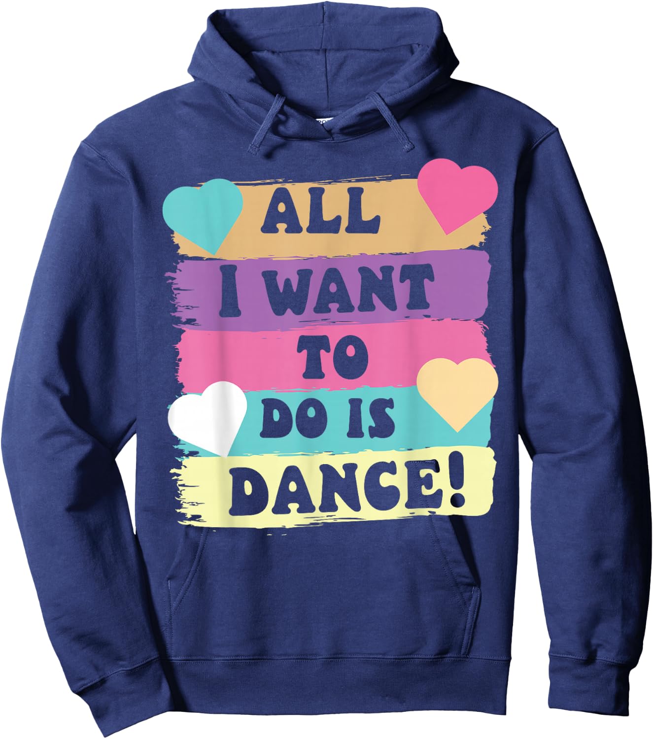 All I Want To Do Is Dance Hip Hop HipHop Dancer Breakdancing Hoodie - Hoodie | Navy