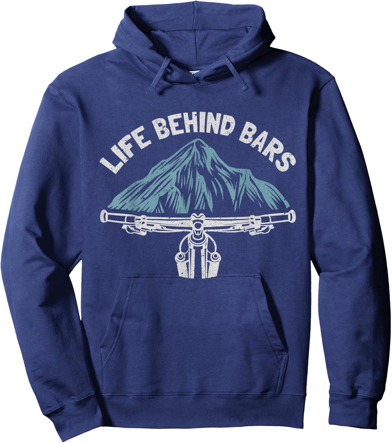 Mountain Bike Cycling Bicycle Life Behind Bars Hoodie - Hoodie | Navy