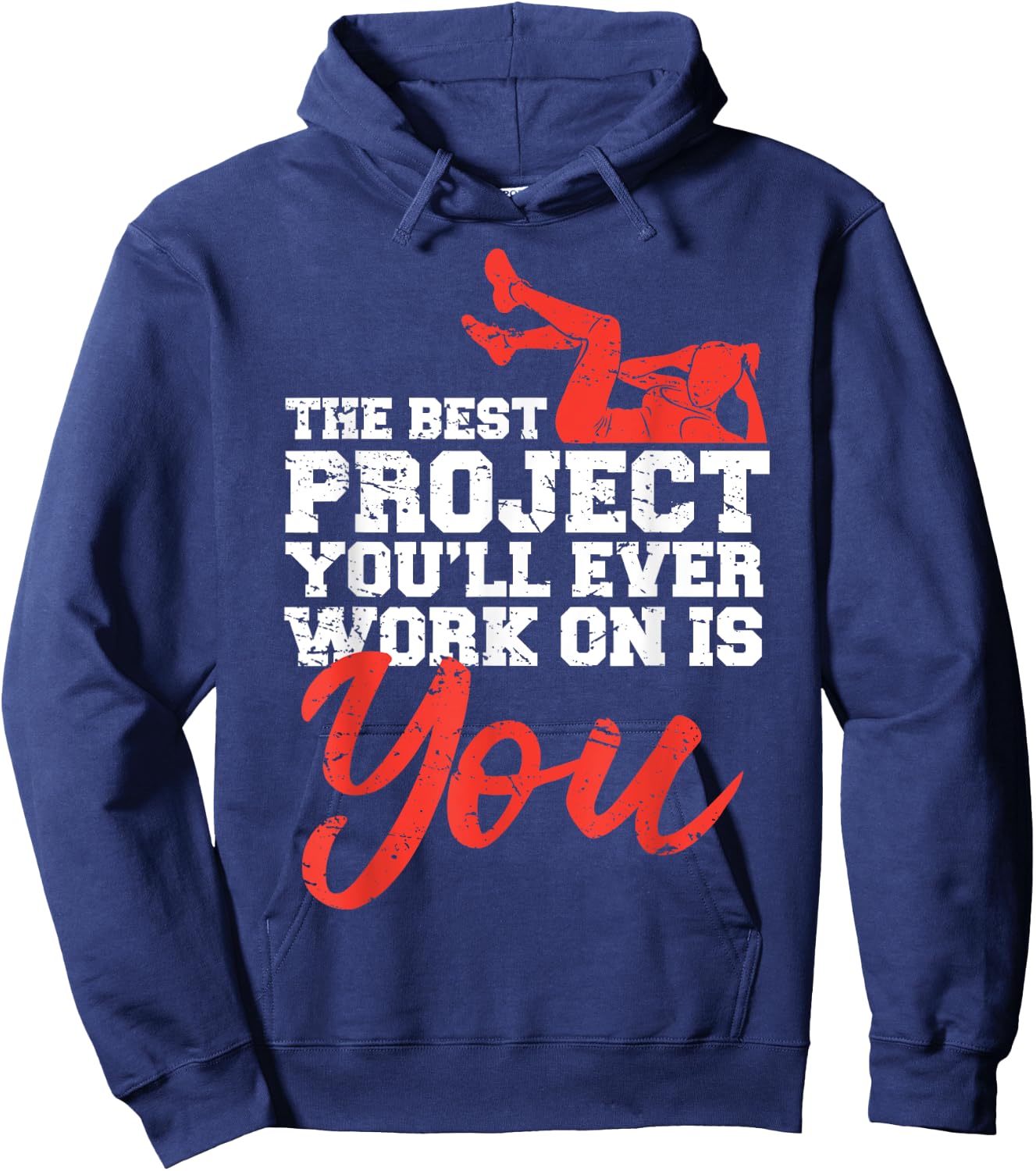 Women Gym Motivation Workout Motivational Fitness Lover Gift Hoodie - Hoodie | Navy