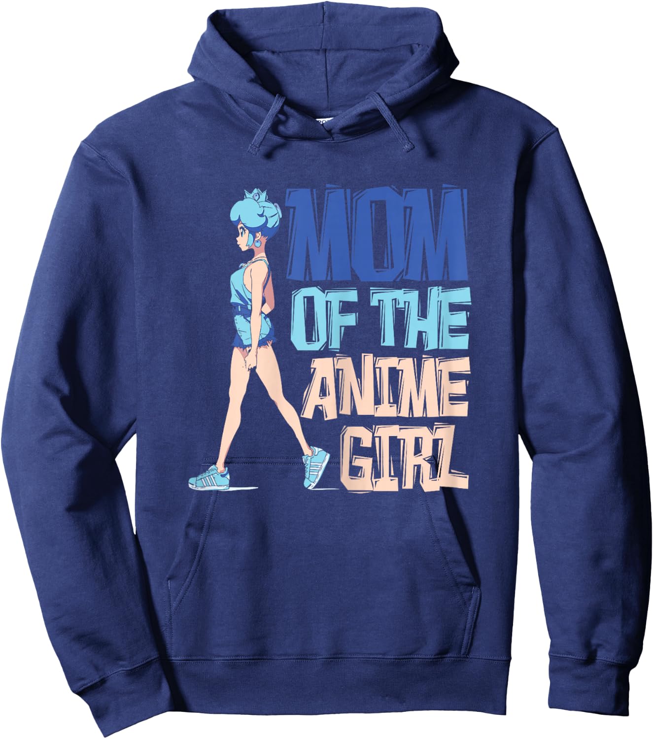 Mom of the Anime Girl - Mother Anime Hoodie - Hoodie | Navy