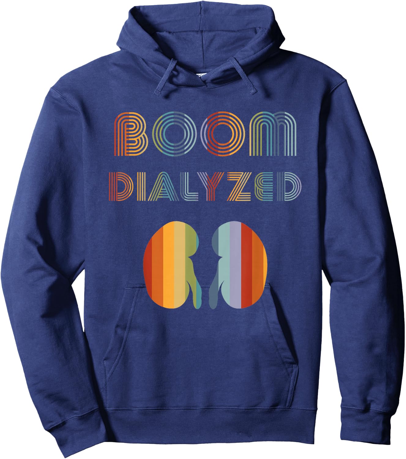 Dialysis Shirts Women Boom Dialyzed Tech Dialysis Patient Hoodie - Hoodie | Navy