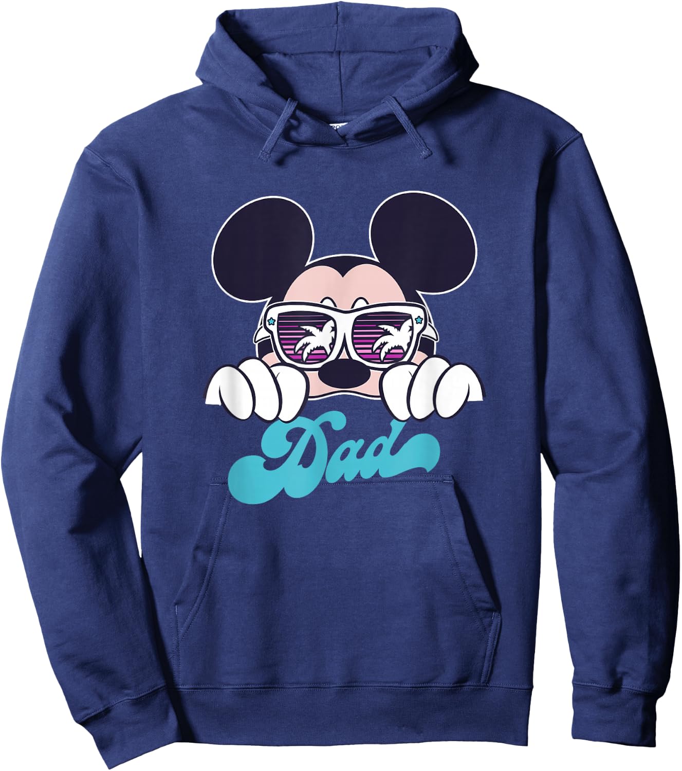 Disney Mickey and Friends Cool Mickey Summer Vibes Dad Logo Hoodie - Hoodie | Navy