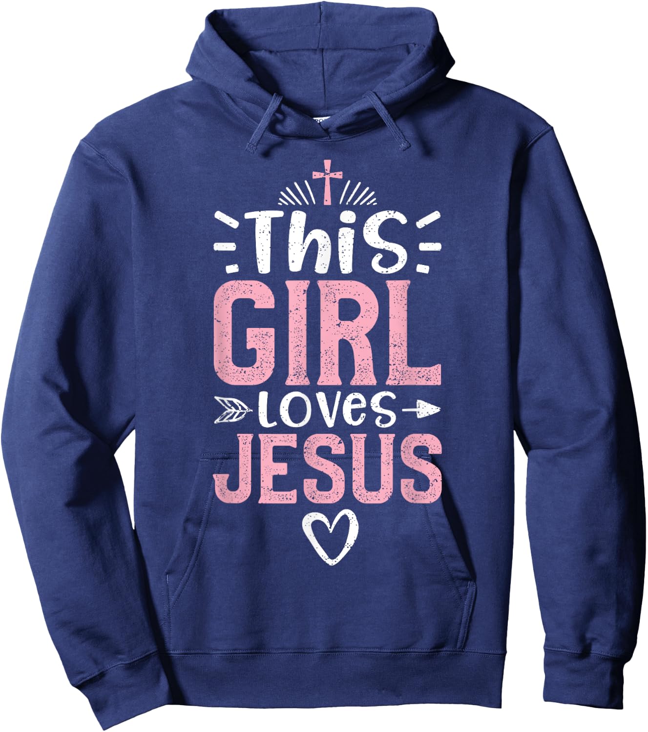 This Girl Loves Jesus - Church Hoodie - Hoodie | Navy