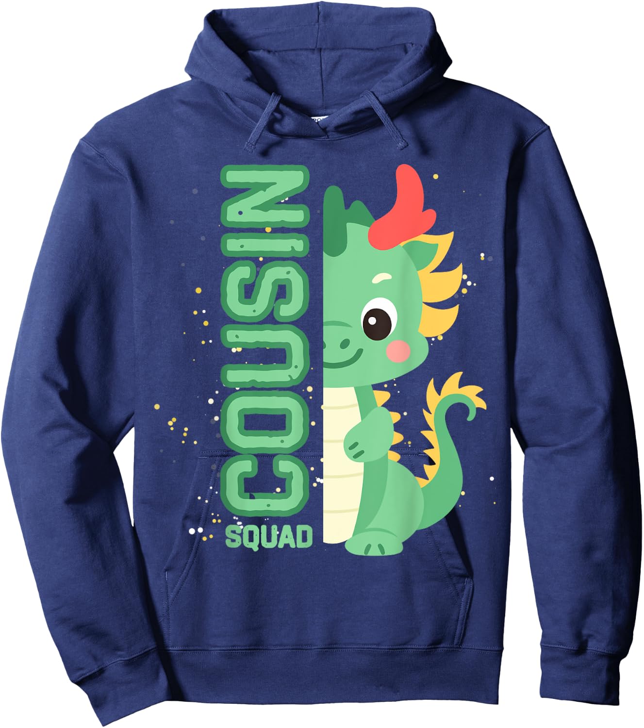 Dragon Crew Cousin Squad for kids Boys Girls Chinese Zodiac Hoodie - Hoodie | Navy