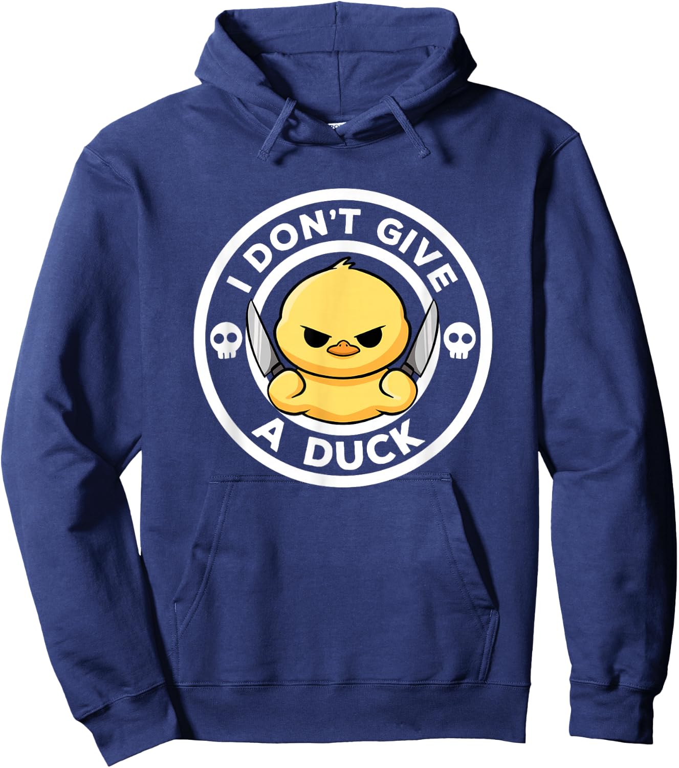 I Don't Give A Duck Lover Funny Duck Owner Rude I Love Duck Hoodie - Hoodie | Navy