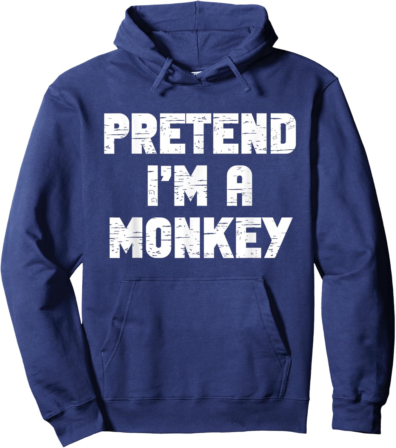 Halloween Pretend I'm A Monkey Costume Funny Lazy Kids Adult Hoodie - Hoodie | Navy