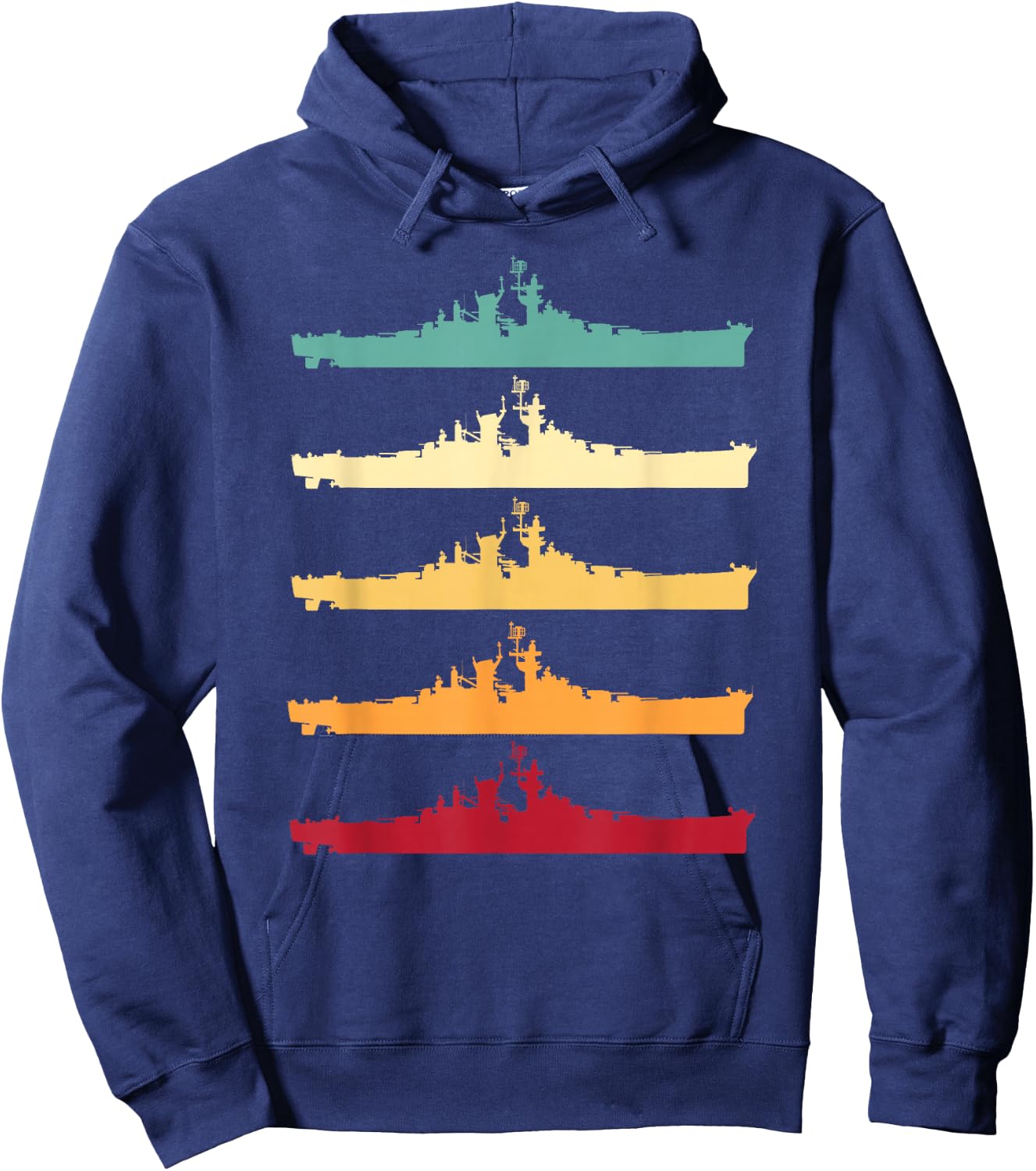 Vintage USS Alaska CB-1 Battleship Hoodie - Hoodie | Navy