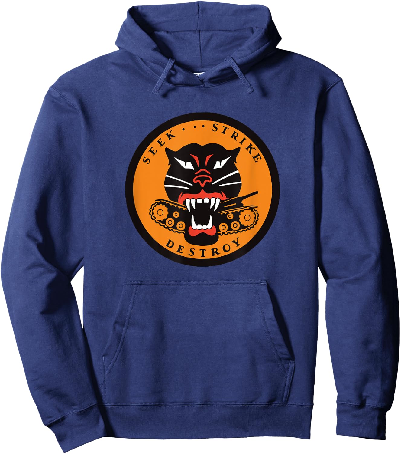 WWII Tank Destroyer Panther Seek Strike Destroy Hoodie - Hoodie | Navy