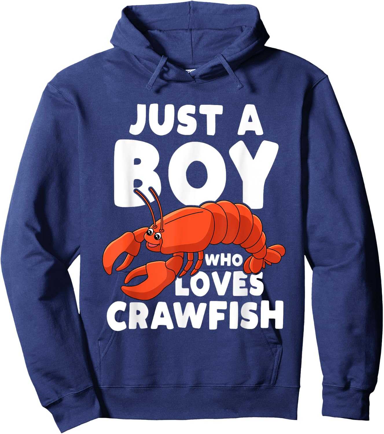 Just A Boy Who Loves Crawfish Hoodie - Hoodie | Navy