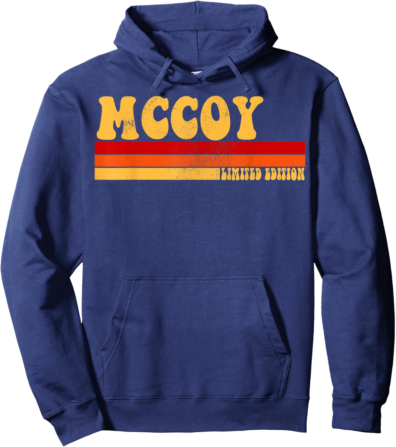 MCCOY Name Personalized Idea Men Retro Vintage MCCOY Hoodie - Hoodie | Navy