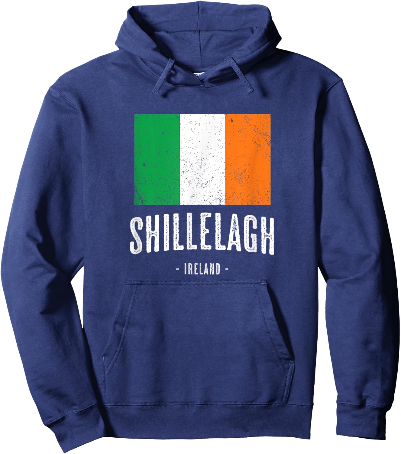 City of SHILLELAGH Ireland | Men Women Kids Irish Flag Merch Hoodie - Hoodie | Navy