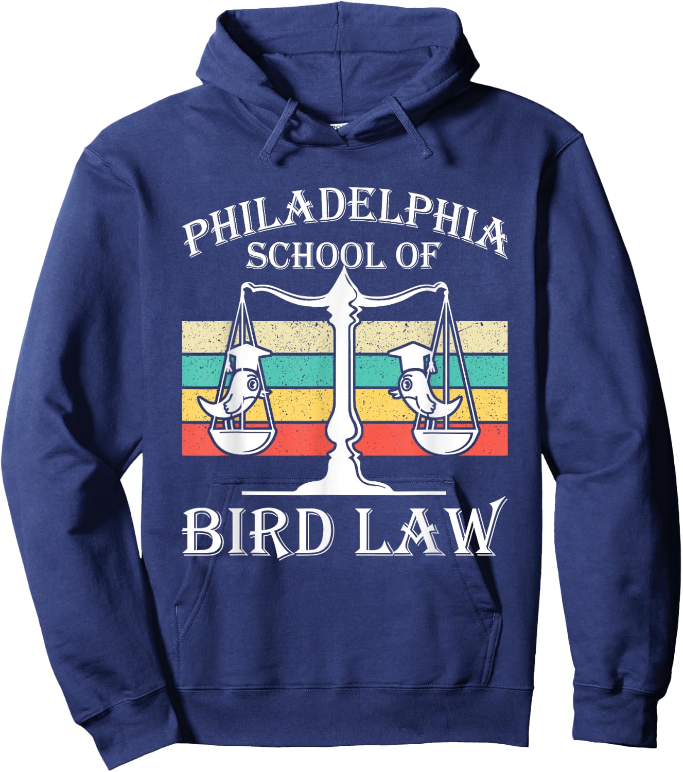 Philadelphia School of Bird Law - Vintage Bird Lover Hoodie - Hoodie | Navy