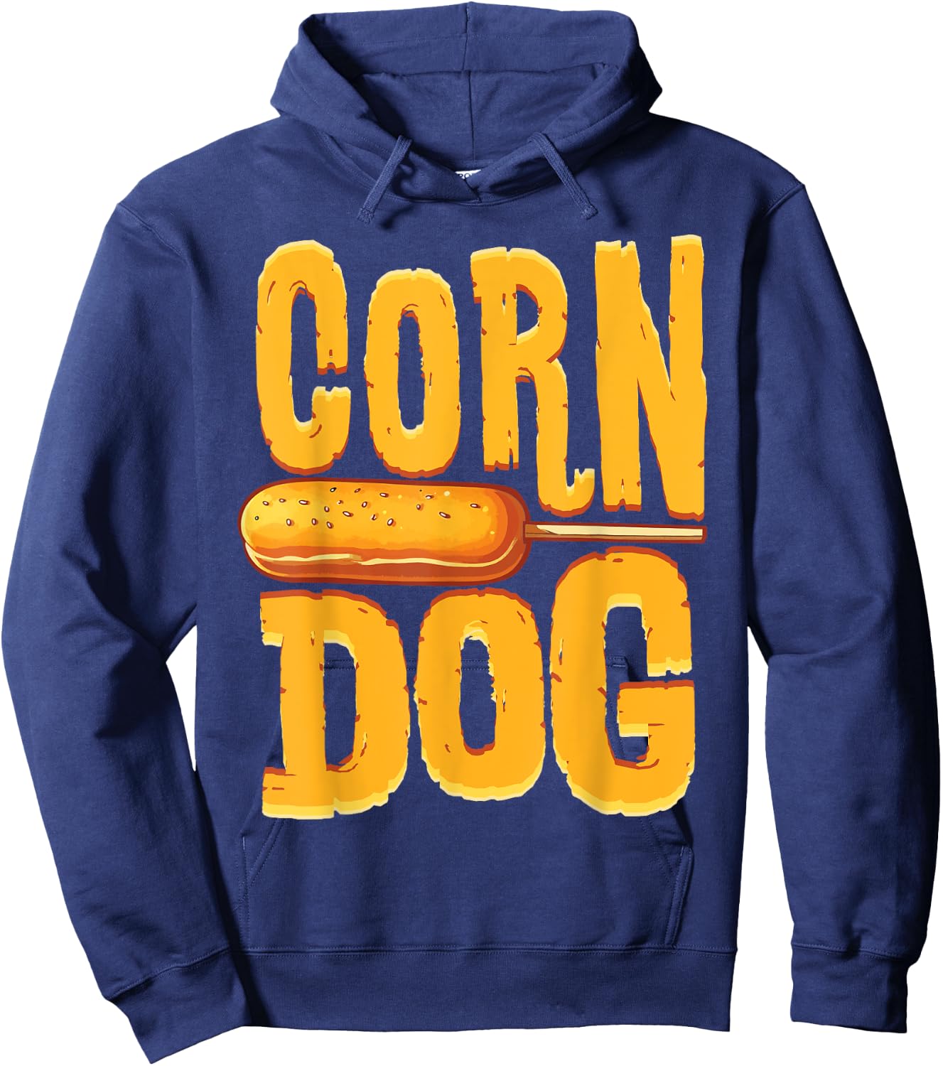 Corn Dog King Corndog Squad Hotdog Lover Foodie Gift Women Girls Kids Hoodie - Hoodie | Navy