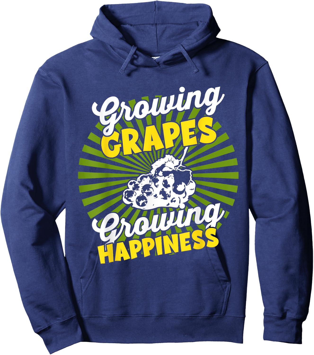 Growing Crop - Agricultural Farmer Harvest Grape Hoodie - Hoodie | Navy
